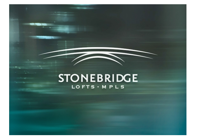 Roman Design: Stonebridge Lofts Minneapolis logo design