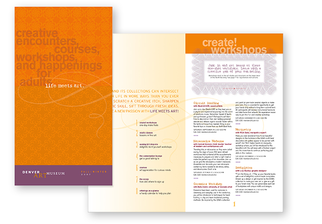 Roman Design: Denver Art Museum Mailer